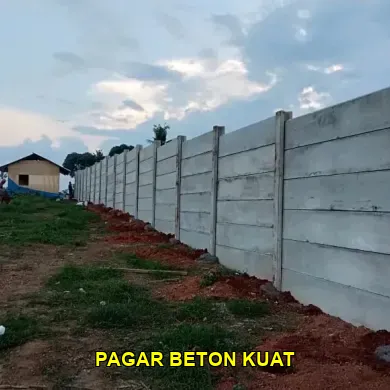 pagar beton kuat